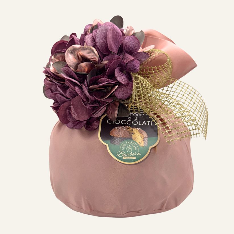 Panettone red gift box