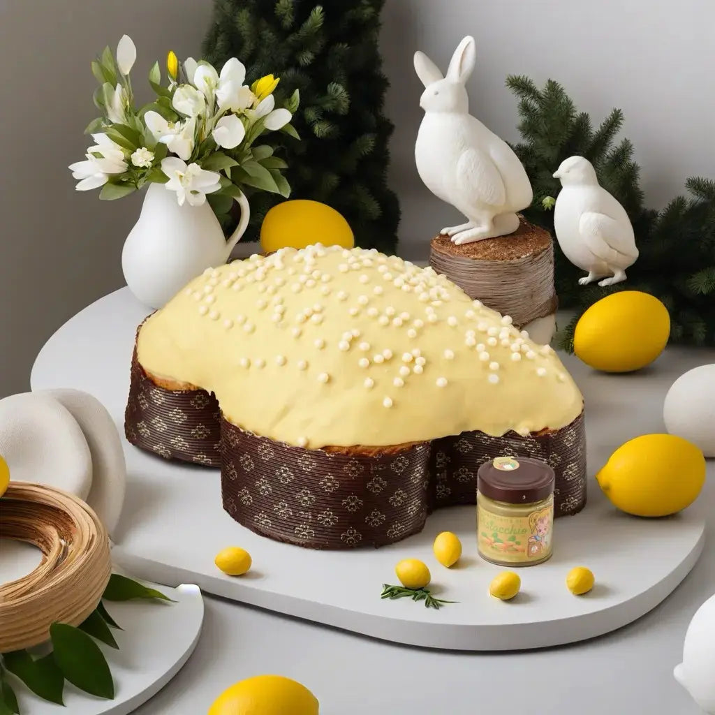 colomba pasqua limone con crema spalmabile gran pasticceria barbera