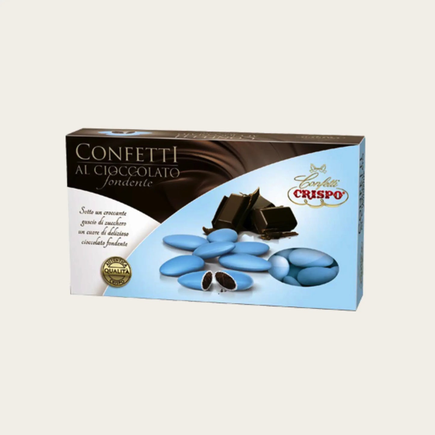 confetti cioccolato fondente celesti