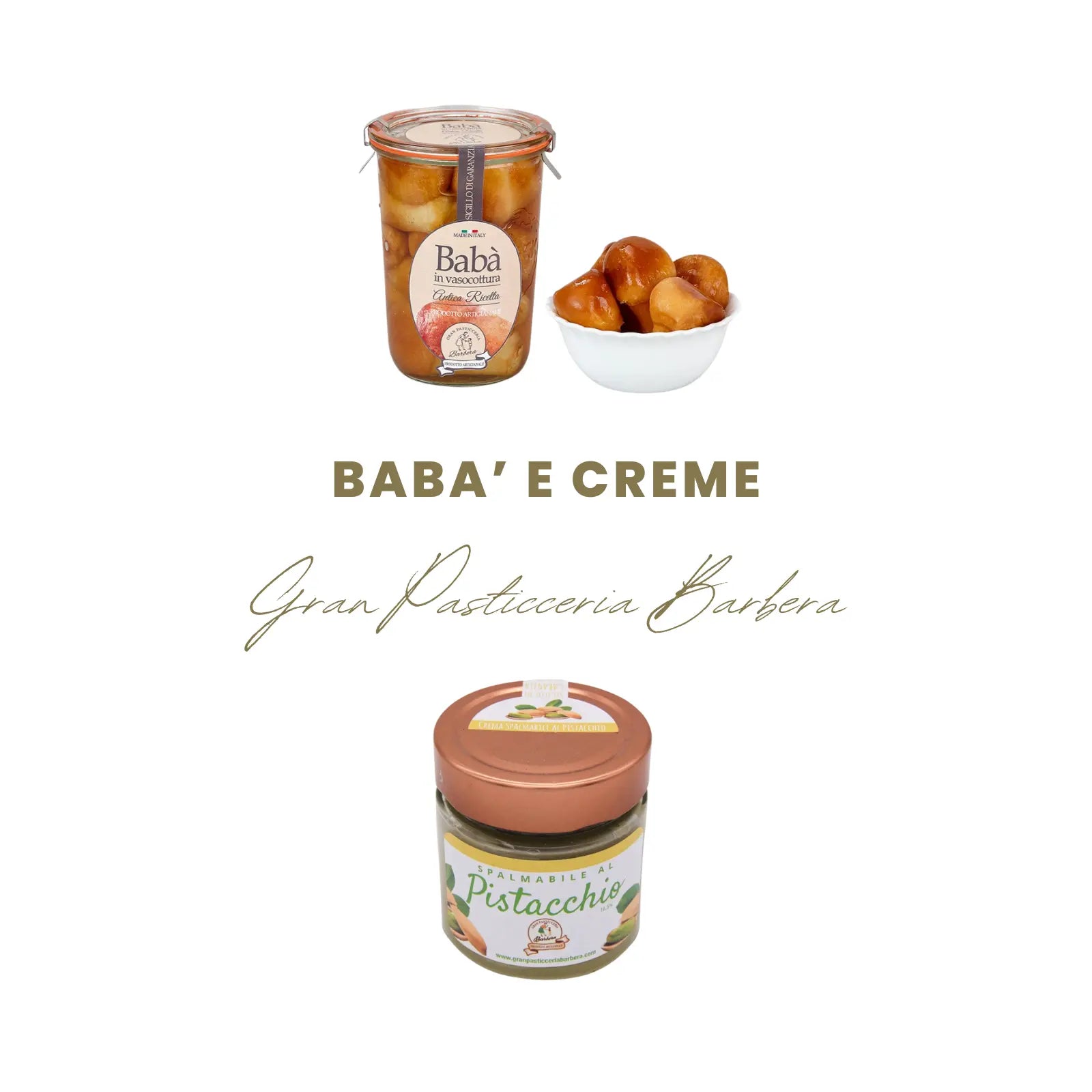 Rum Baba and Pistachio Spread | Gran Pasticceria Barbera